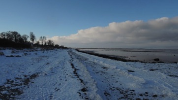 VED STRANDEN - LYSTRUP STRAND, VINTER VED STRANDEN - LYSTRUP STRAND, VINTER